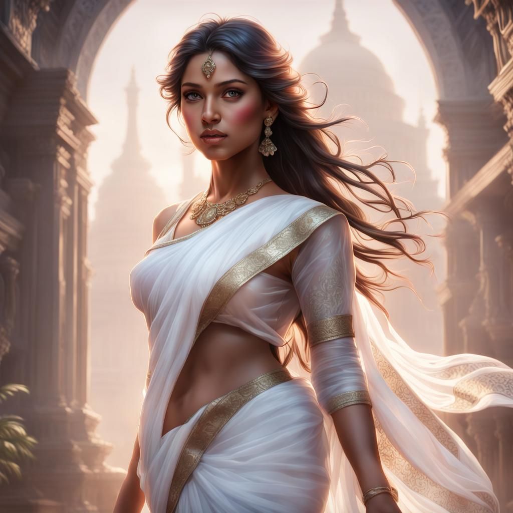 Exotic Portrait in Hyperdetailed Style