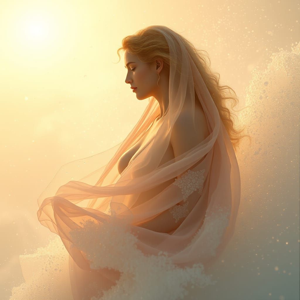 Aphrodite Emerges: Hyper-Detailed Fantasy Art