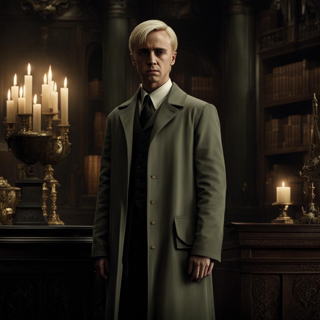 Baby Draco Malfoy and The Grudge: Digital Painting