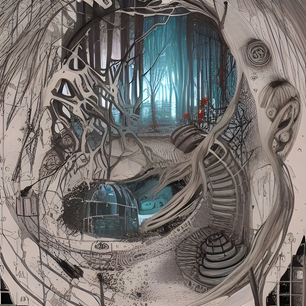 Surreal Sci-Fi Horror Landscape Art