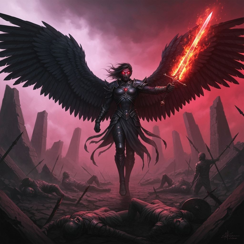 Dark Angel Avenging Battlefield Ruins