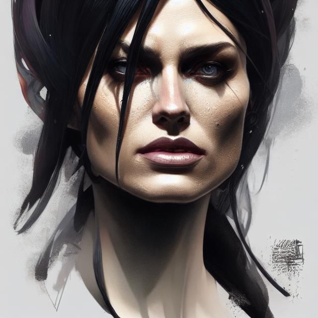 Dragon Tattoo Portrait in Hyperdetailed Style