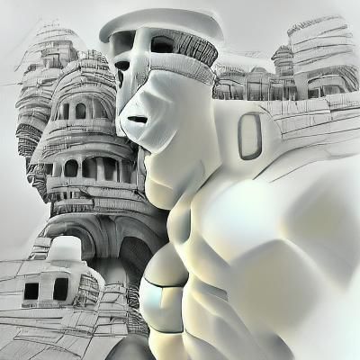Ambient Occlusion of the Colossus 8k resolution ambient occlusion digital illustration hyperrealism volumetric lighting ...