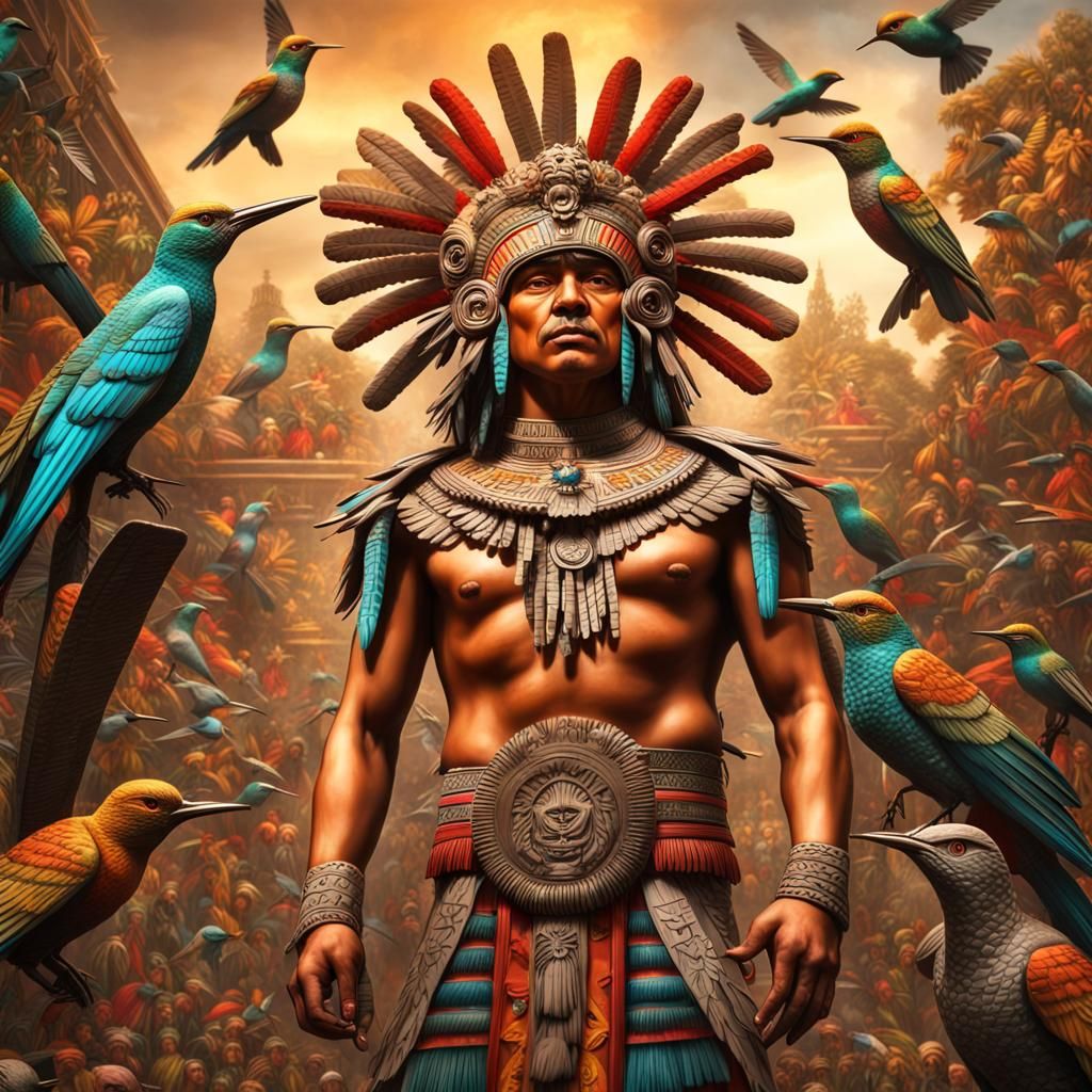 Huitzilopochtli, Aztec God of War and Sun
