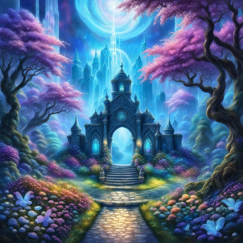 Fairy Realm Entrance: Ethereal Fantasy Landscape