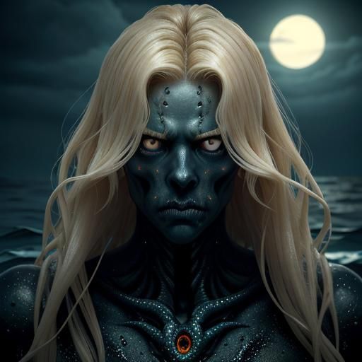 Underwater Horror: Man Confronts Eldritch Abomination