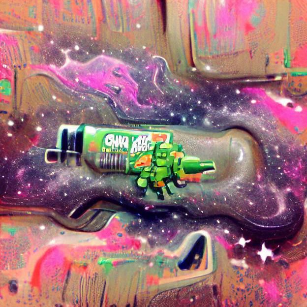 Abstract Cosmic Dust Cloud Nebula