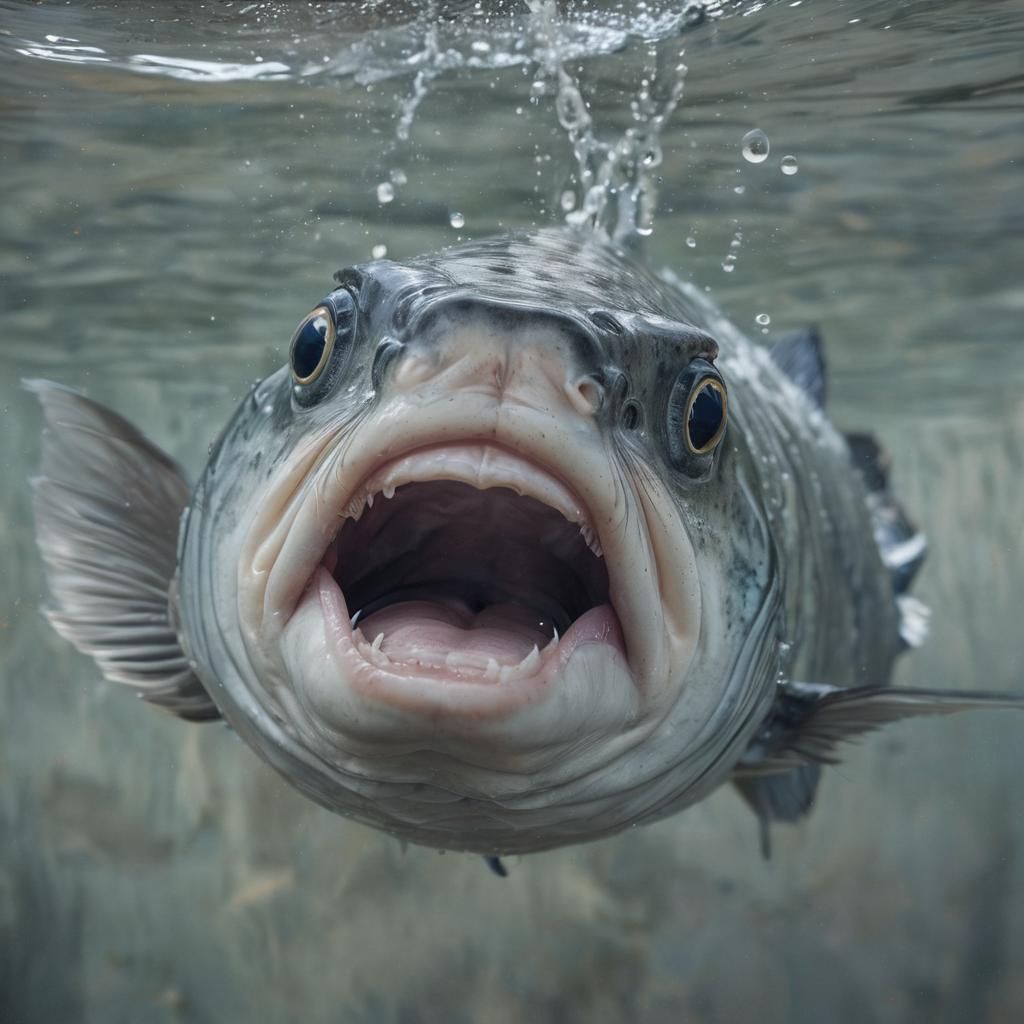 Screaming Fish: Expressionist Aquatic Surrealism