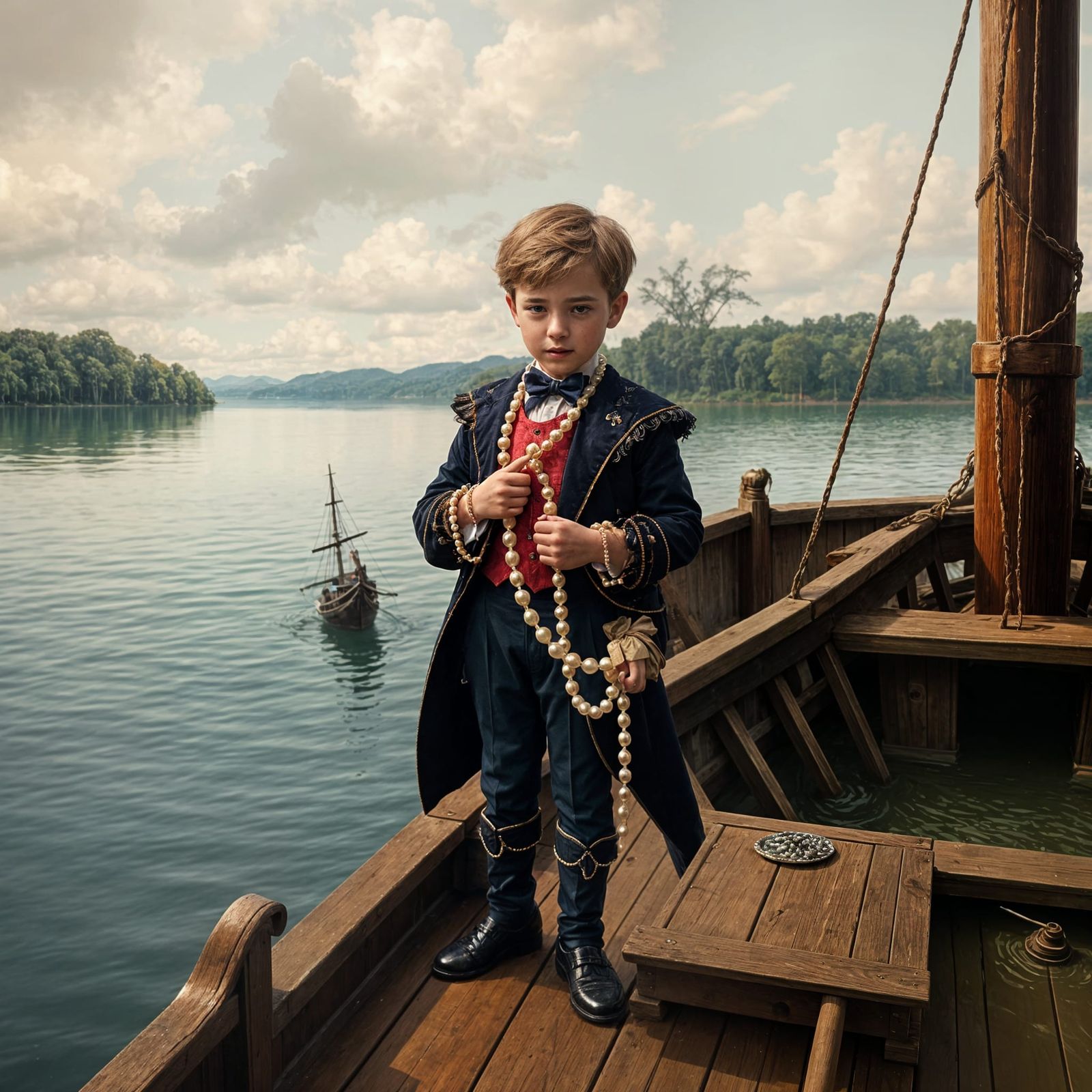 Spoiled Brat Sinks in Lake, Clutching Pearls