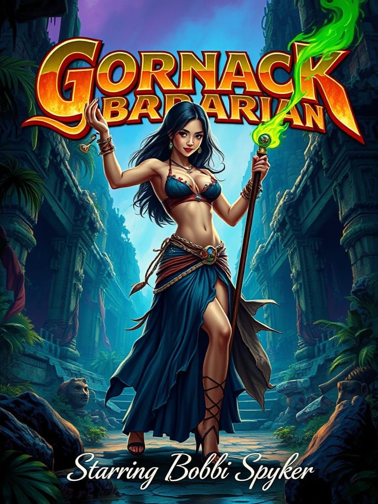 Epic Fantasy Heroine in Sword-and-Sorcery Style