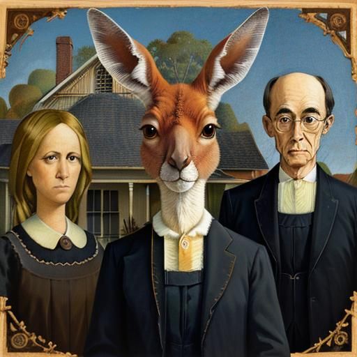 Australian Gothic III: Whimsical Abstract Art