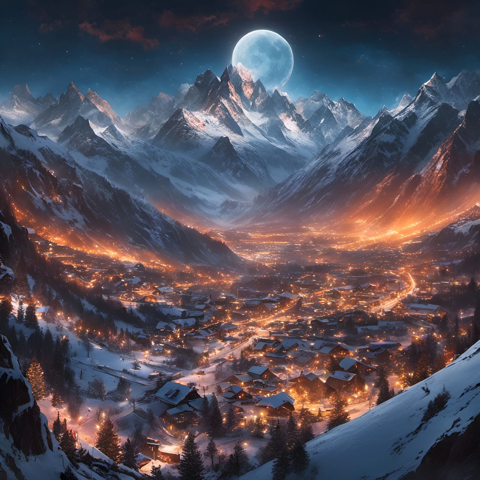 Surrounded by majestic mountains