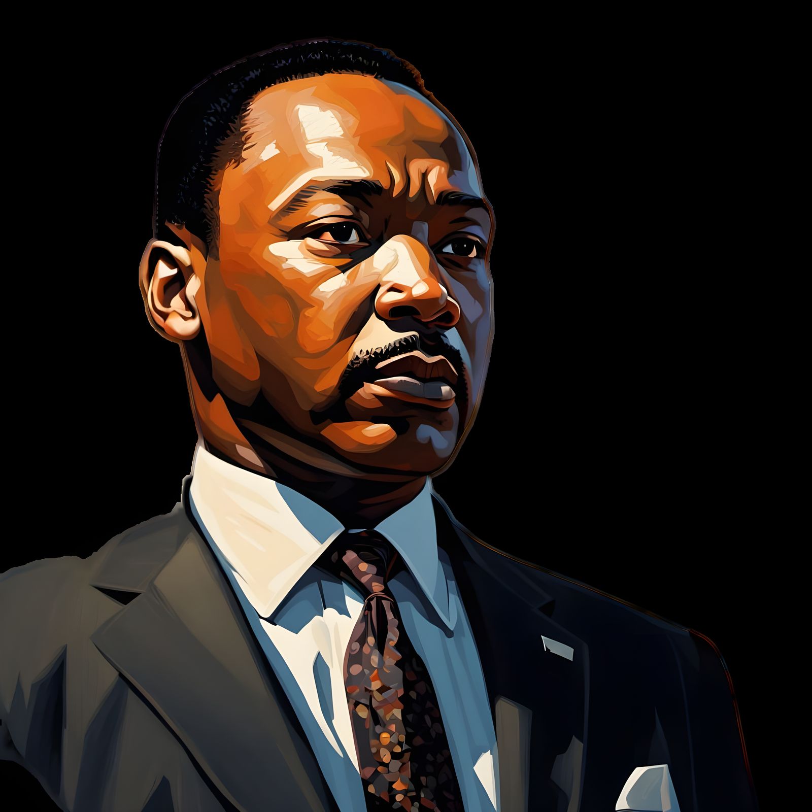 Martin Luther King Jr. Contemplates a Bright Future