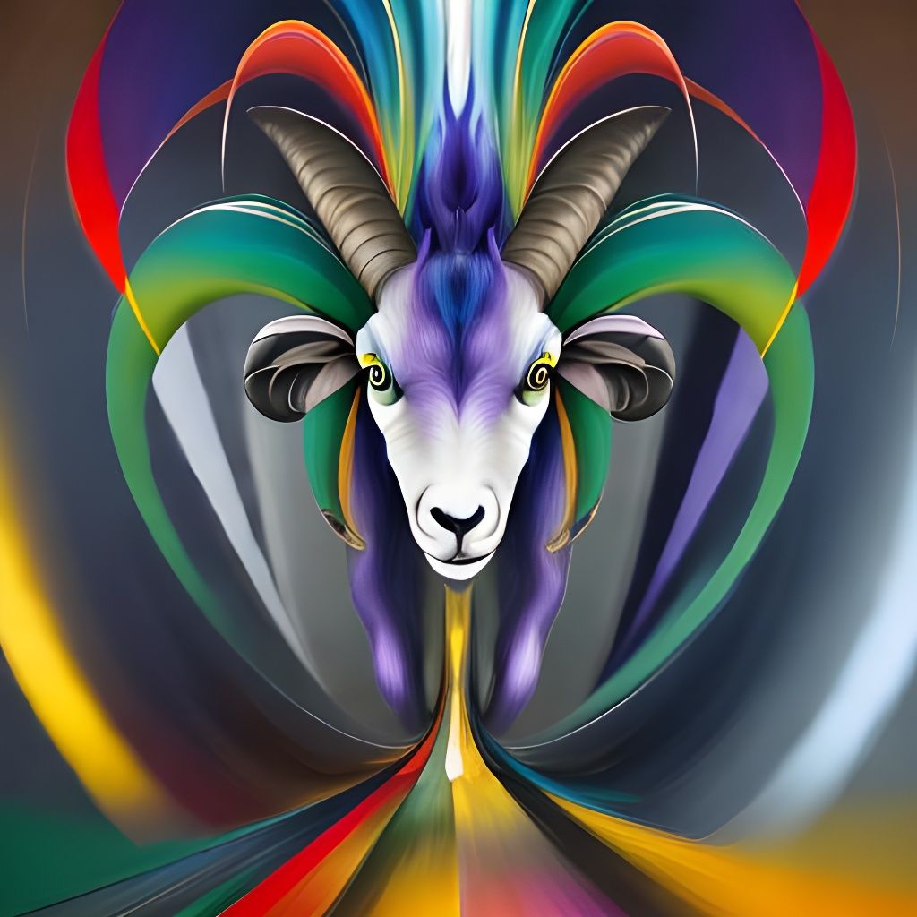 Psychedelic Electric Sheep Geometric Art