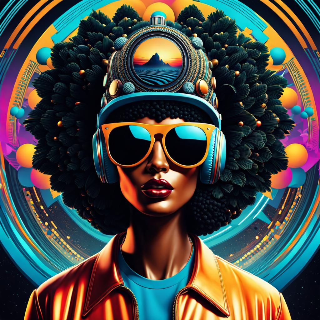 Groovy Retro Digital Art in 8k Resolution