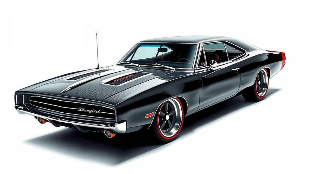 Futuristic SR-71 Inspired 1969 Dodge Charger