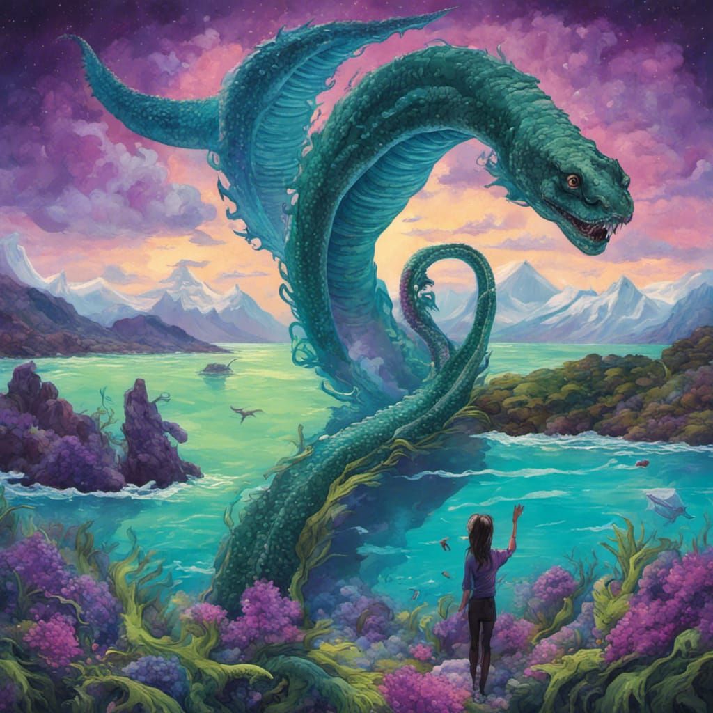 Selfie with Sea Serpent in Wild Waters