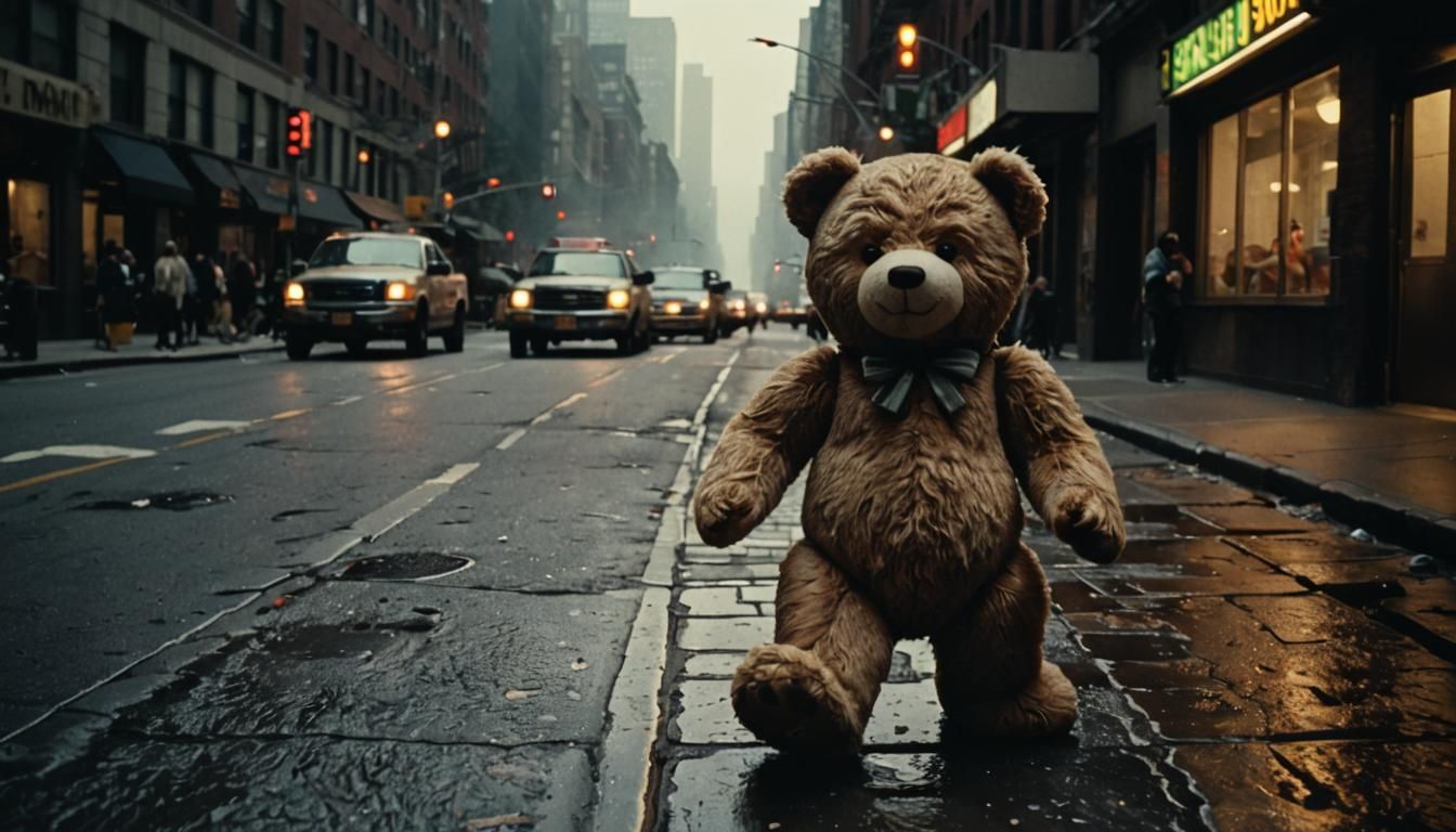 Giant Teddy Bear Rampages Through New York City