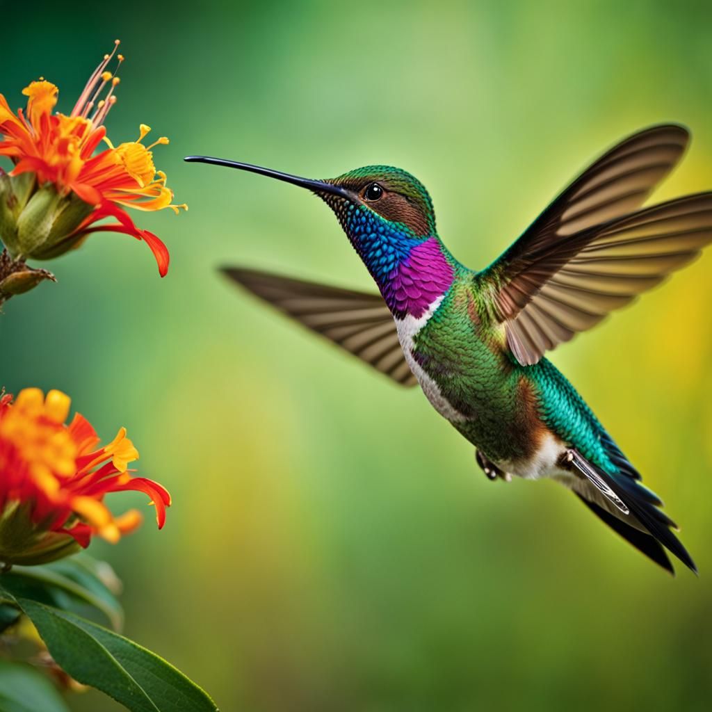 Hummingbird in Flight: A National Geographic Style Photograp...