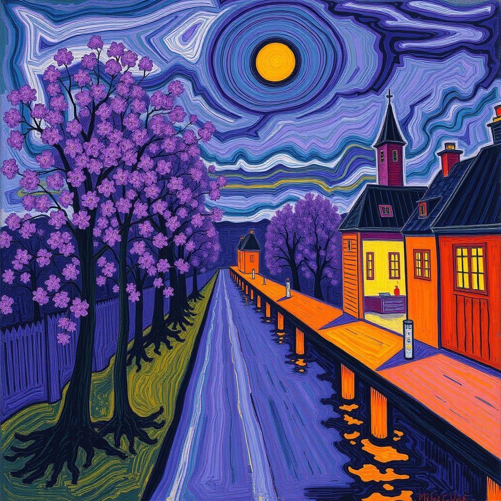 Vibrant Portraits of Artists in Bold Colors