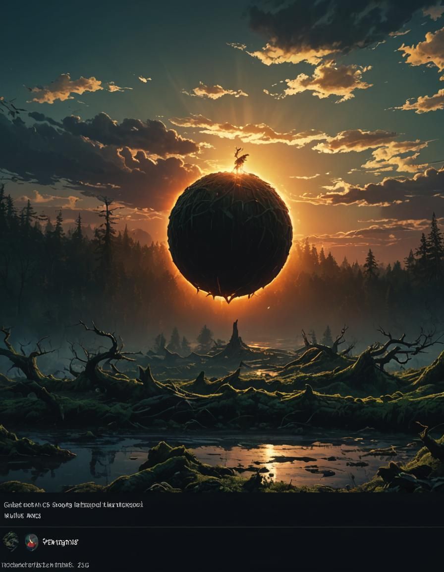 Majestic Dragon Soaring Over Ancient Forest