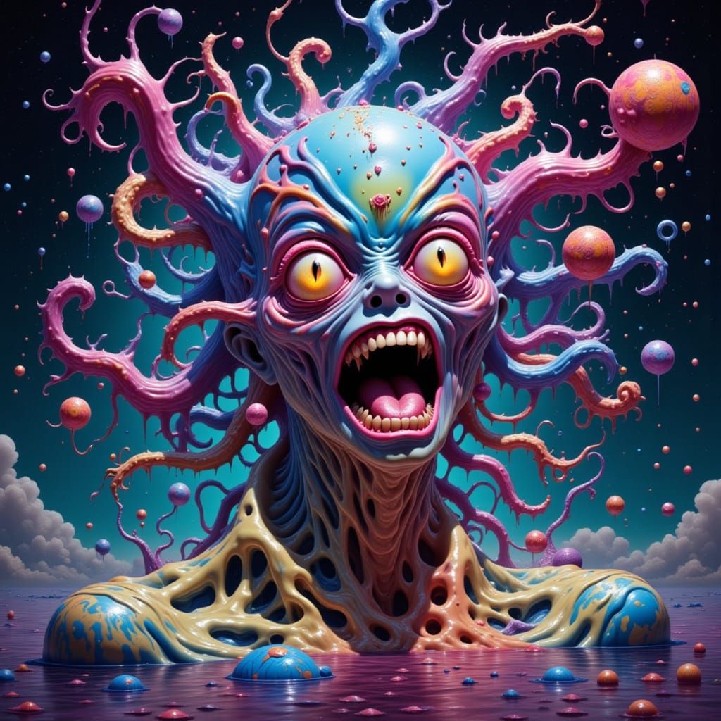 madness and metamorphosis <lora:Cosmic Slime:1.0>