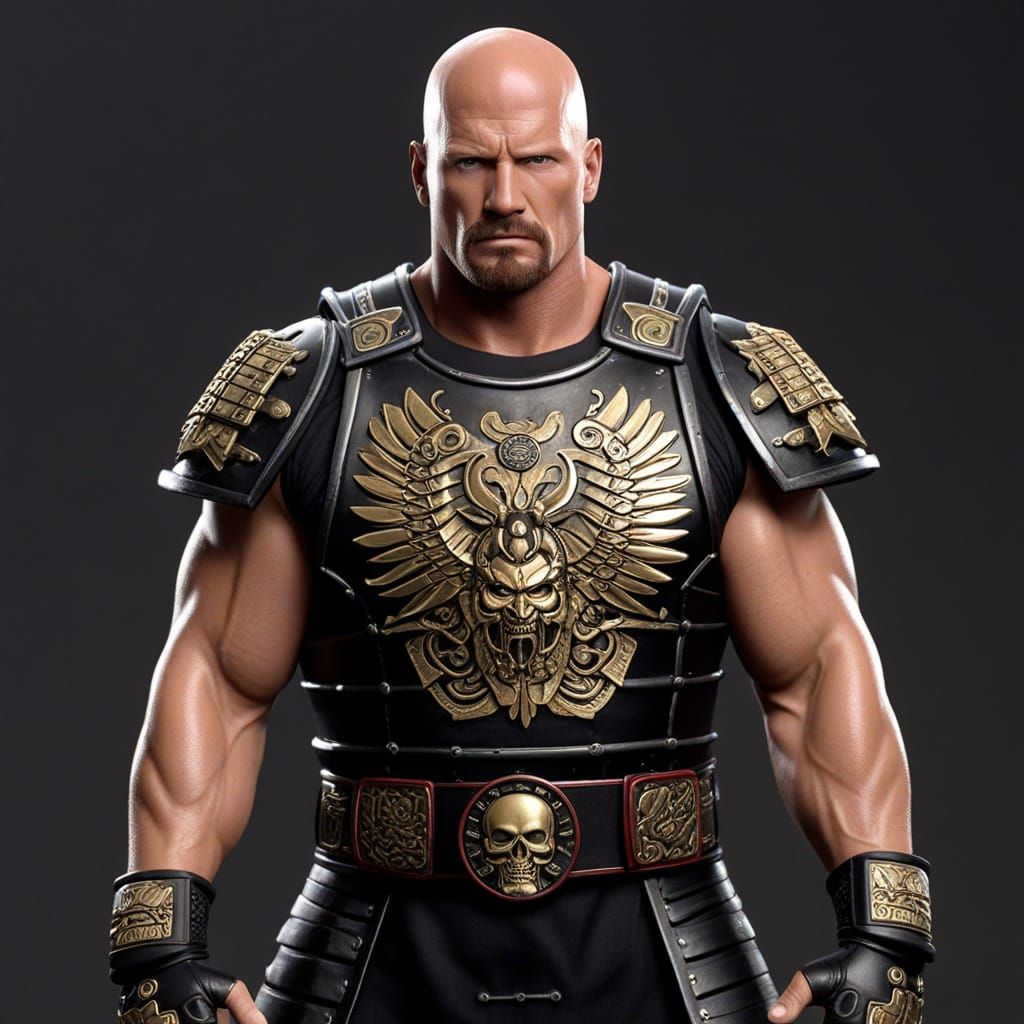 Stone Cold Warrior in Shogun Armor