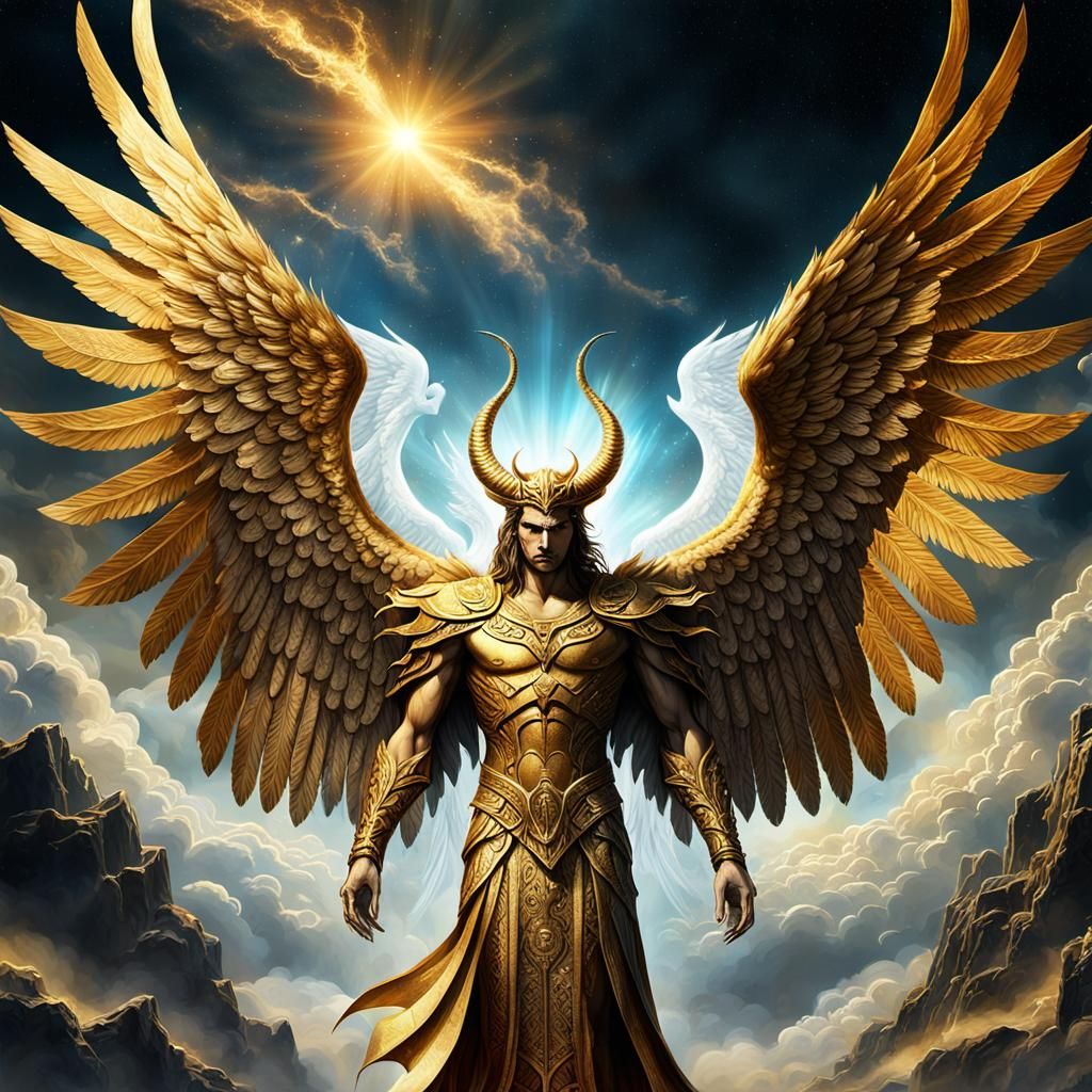 Lucifer Before the Fall: Digital Art in Heaven