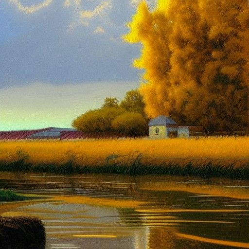 Hawkins, Indiana: Oil Painting by Gurney