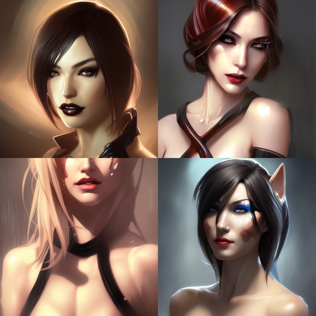 Aya Brea as Catwoman in Art Nouveau Style