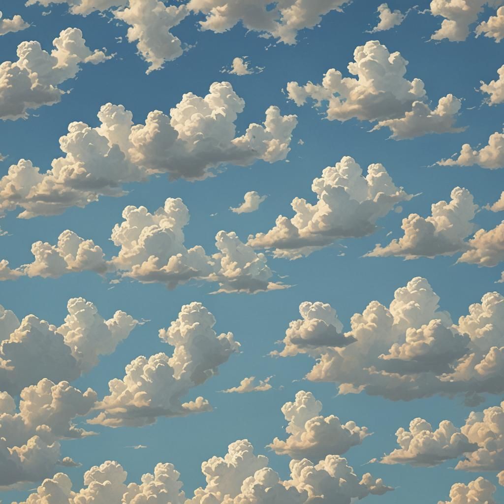 Vibrant Blue Sky Generated by AI