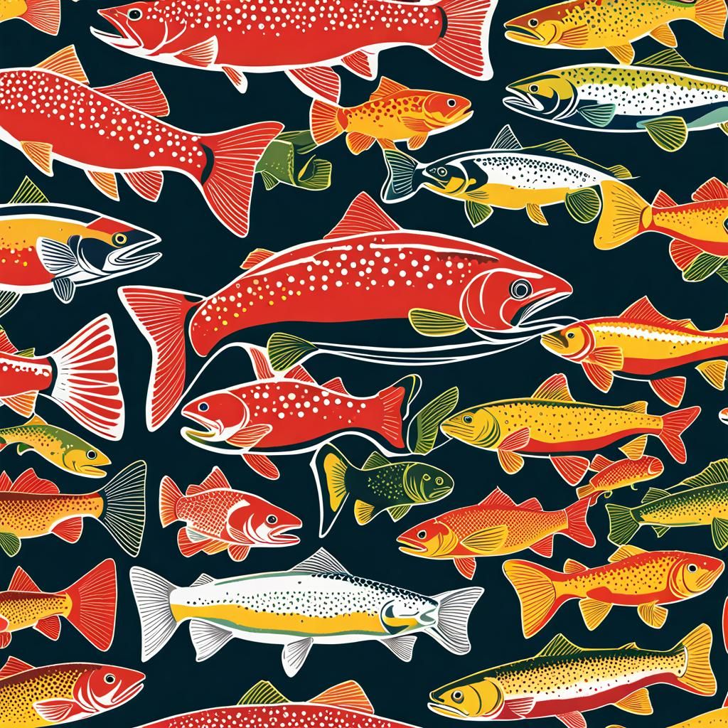 Realistic Image of a Trout