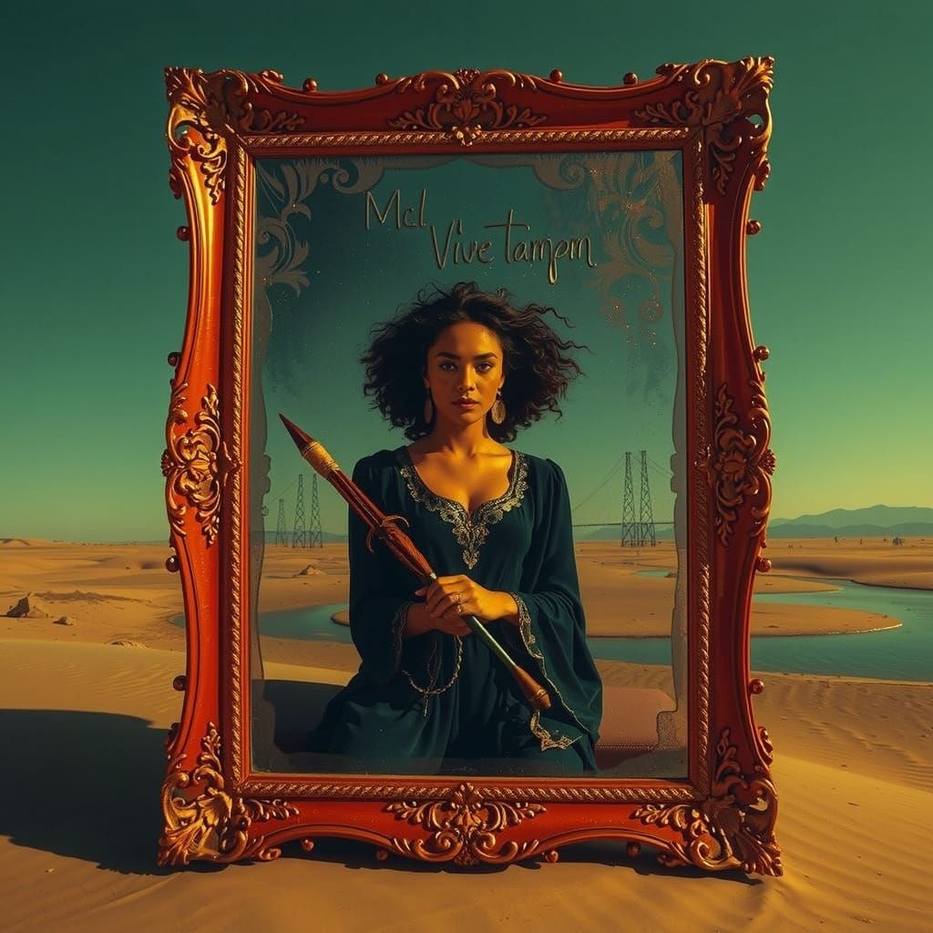 Abstract Swirling Red Forms