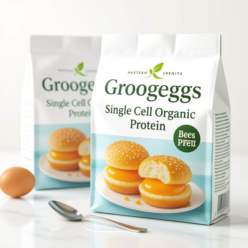 Surreal Groogeggs and Flaben in a Retro-Futuristic Still Lif...