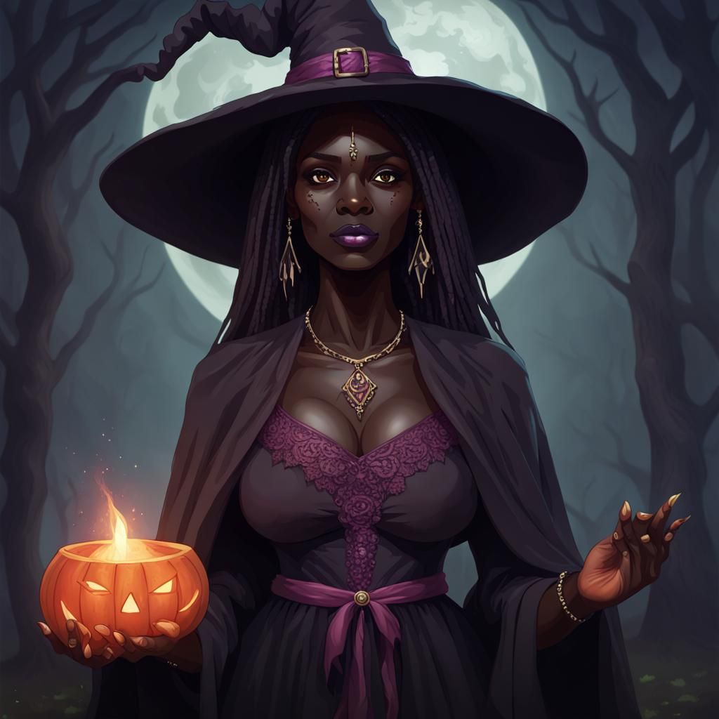 Dark Skin Witch Mother Image