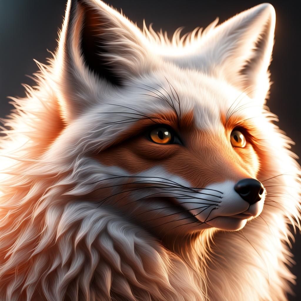 Epic Fox in 3D Photorealistic Render
