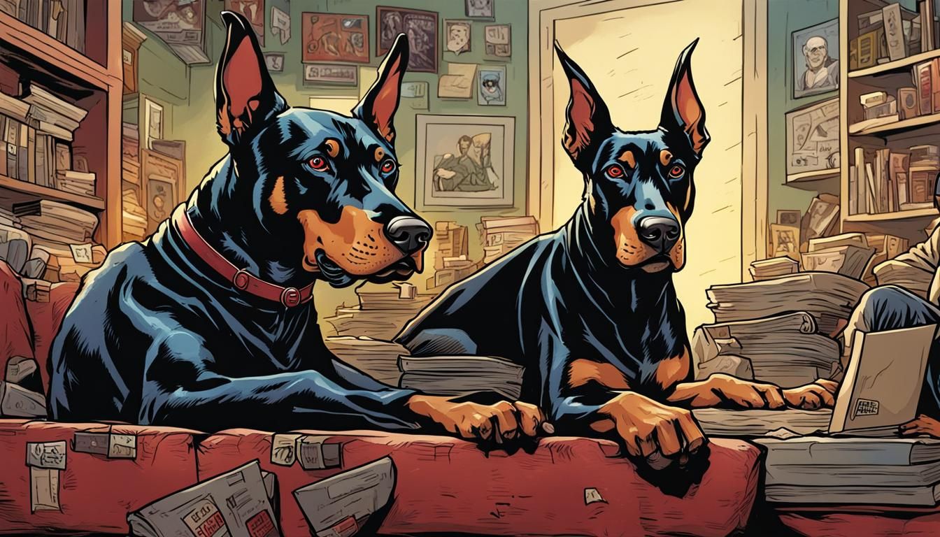 Seth Myers as a Doberman Pinscher Mark Brooks and Dan Mumfor...