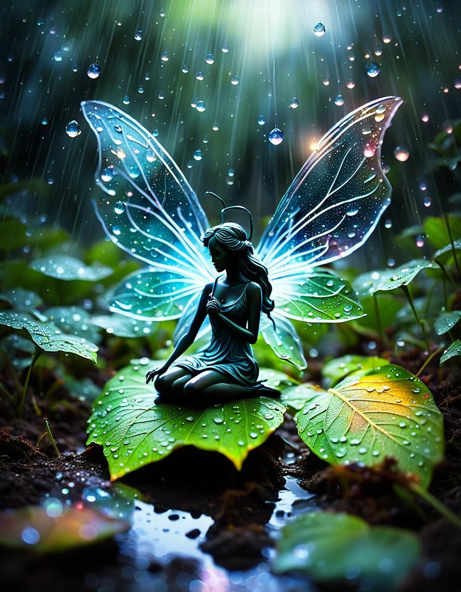 Little Fairy in the Rain 8
