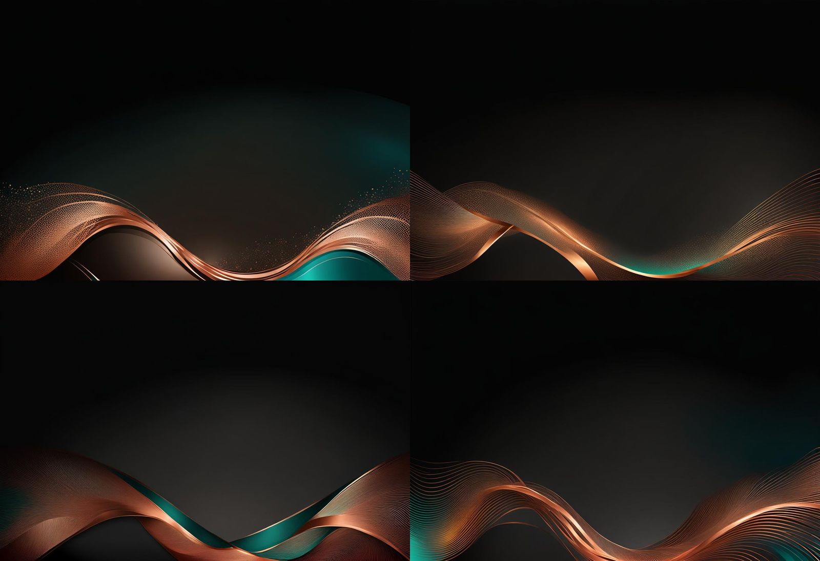Teal and Copper Awards Presentation Background