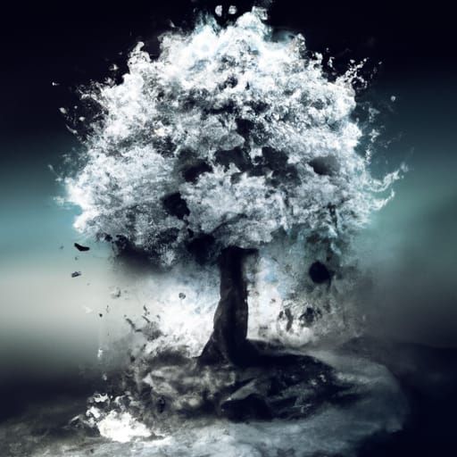 Epic Cherry Blossom Tree in Cel-Shaded Style