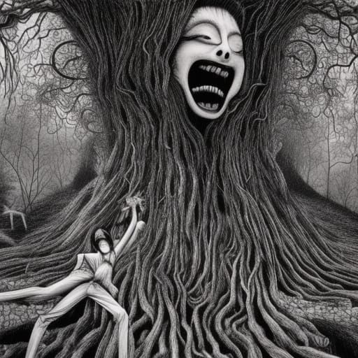 Junji Ito's Screaming Tree Woman