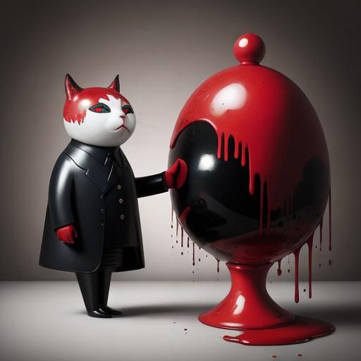 Distorted Figures in Surrealist Style