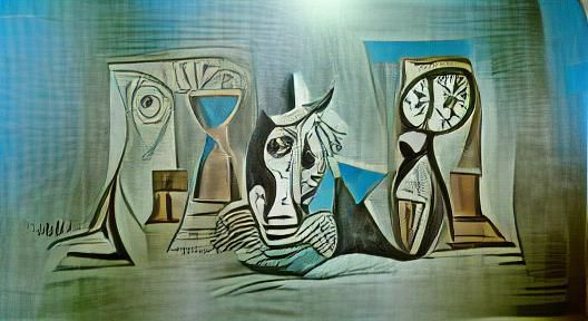 End of Time in Cubist Style