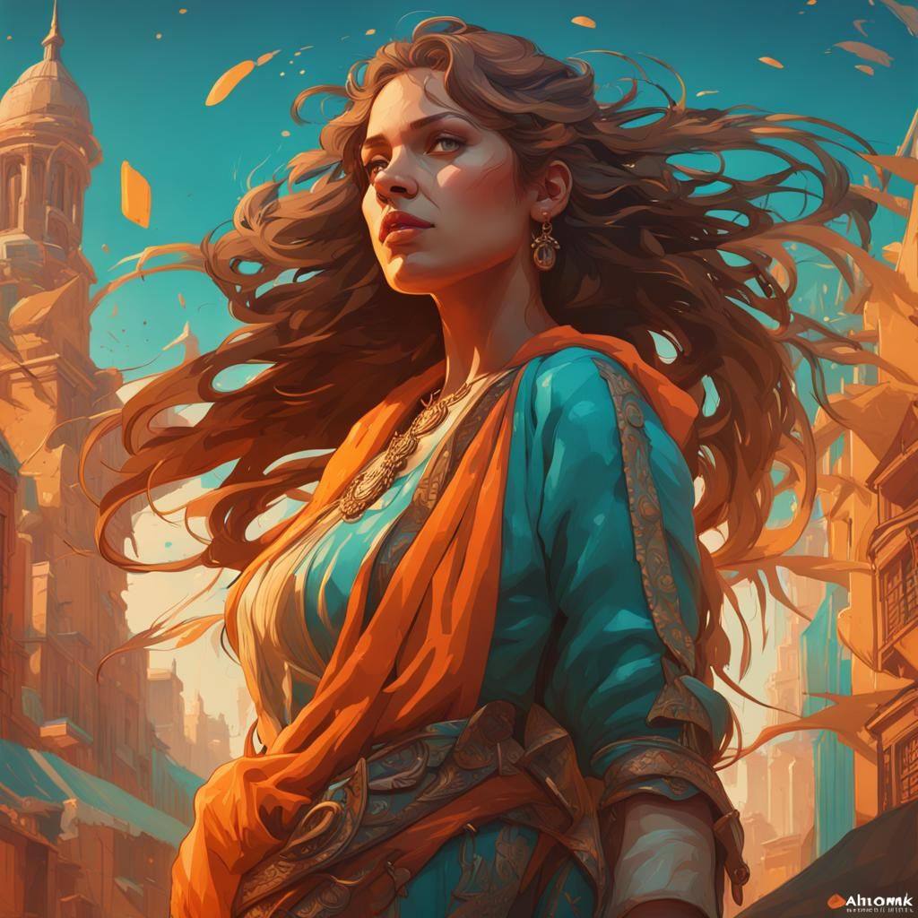 Hyperdetailed Travel Poster in Art Nouveau Style