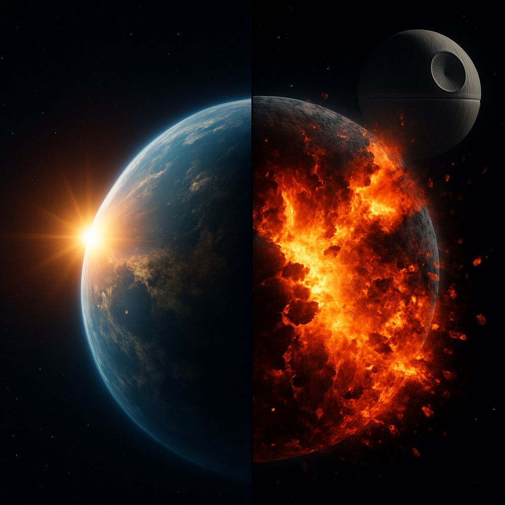 Alderaan: Sunrise and Destruction