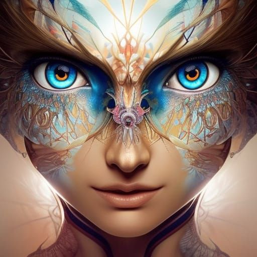 Mutated Butterfly Face