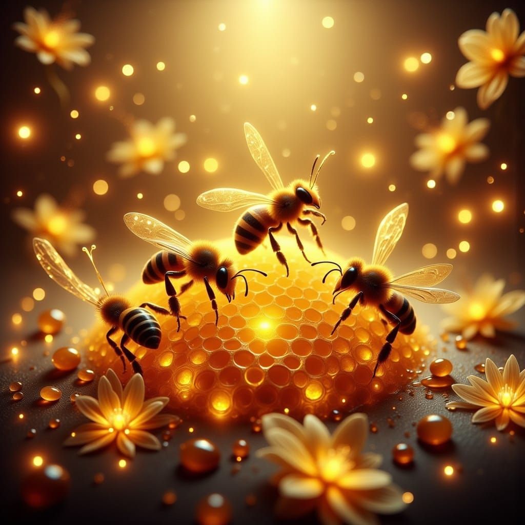 Bee Haven in Enchanted Blooming Gardens