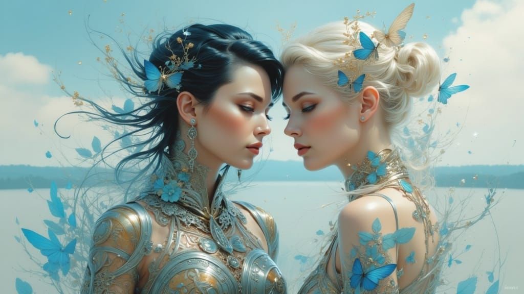 Pale Figures at Shoreline Concept Art