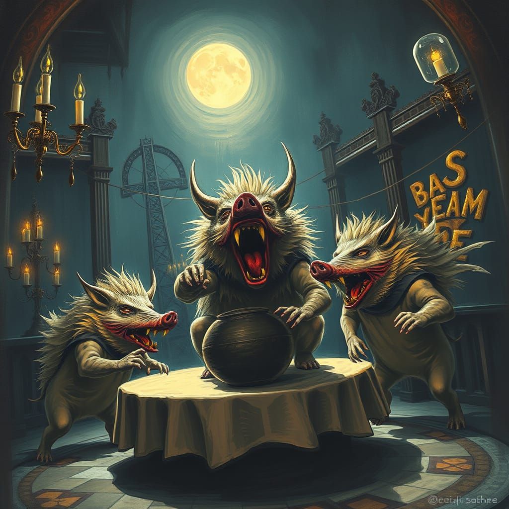 Furious Cerberhogs Haunt New Year's Ball