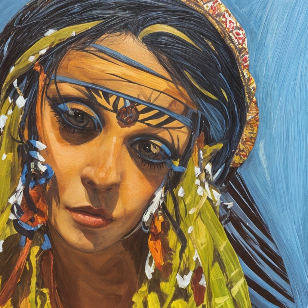 Beneath the sky of blue